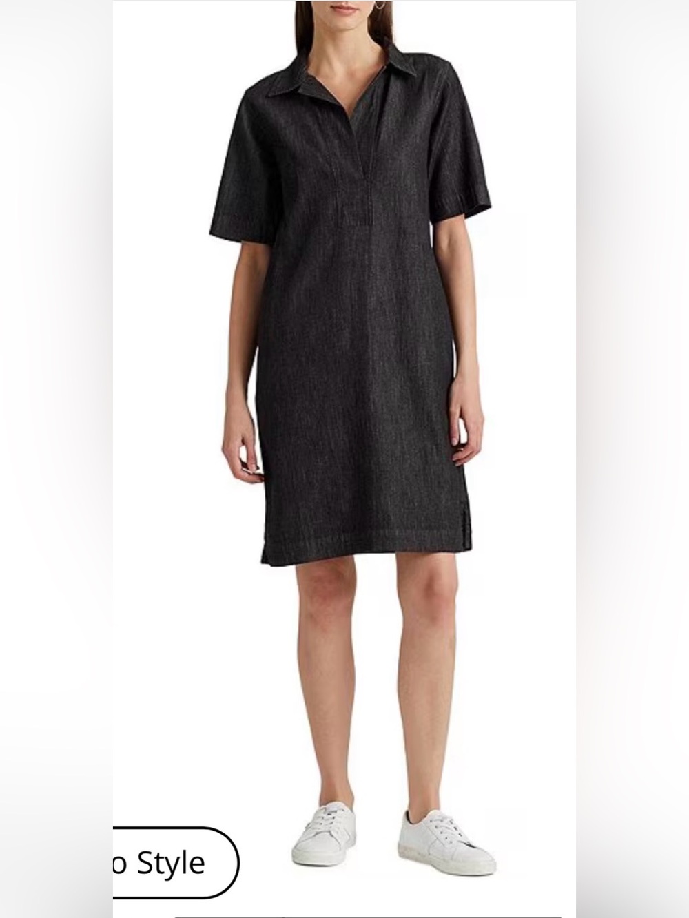 Lauren Ralph Lauren gray denim dress